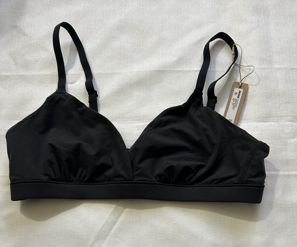 Skims NWT Fits Everybody Crossover Bralette Black Size Small